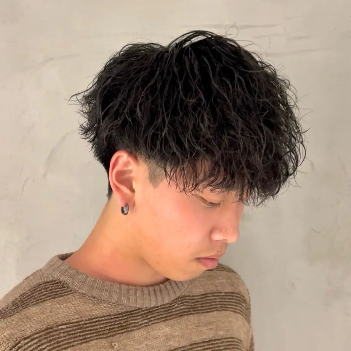 ショート パーマ メンズ カット パーマ ヘアセット 柏メンズ特化 THE3rdHAIRのヘアスタイル