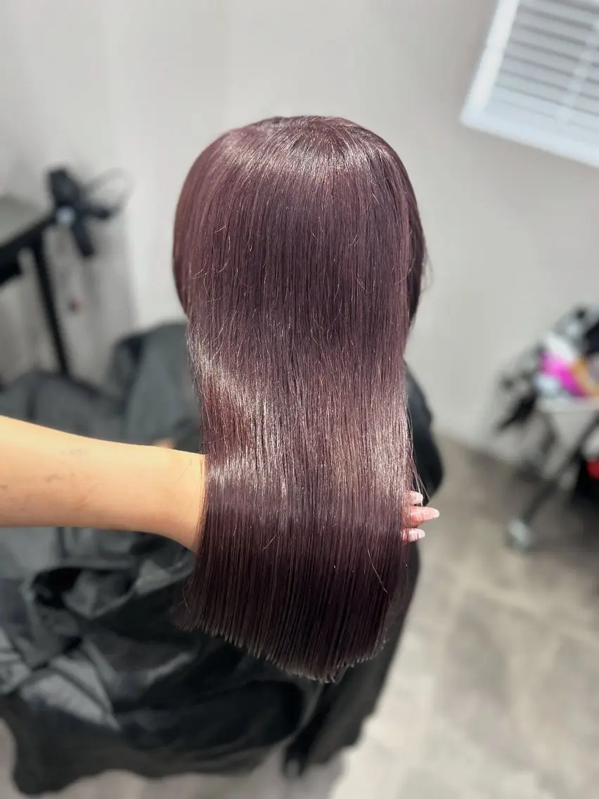 ロング カラー ヘアアレンジ ケアカラー トリートメント カット ヘアカラー トリートメント ヘッドスパ ヘアセット 💎韓国/ レイヤー カット/ 暖色🫧のヘアスタイル