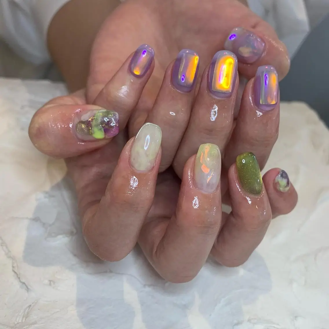 ネイル ニュアンスネイル ハンドネイル Natsuko 🪼のネイルデザイン
