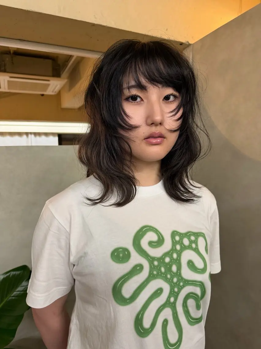 ミディアム ヘアアレンジ ヘアセット luca ⋆⭒˚.⋆𝜗𝜚のヘアスタイル