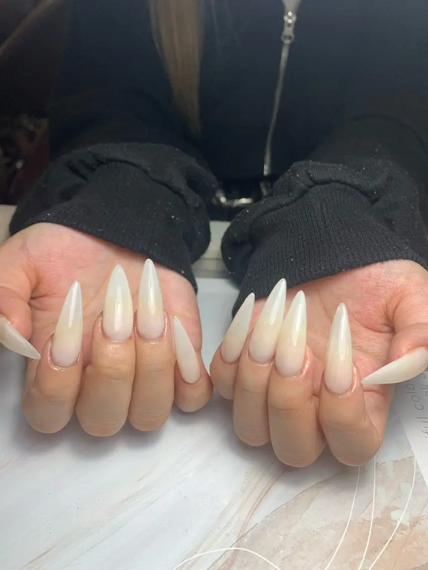 ネイル フレンチネイル ジェルネイル 韓国ネイル マグネットネイル マグネットフレンチ akina nailsのネイルデザイン