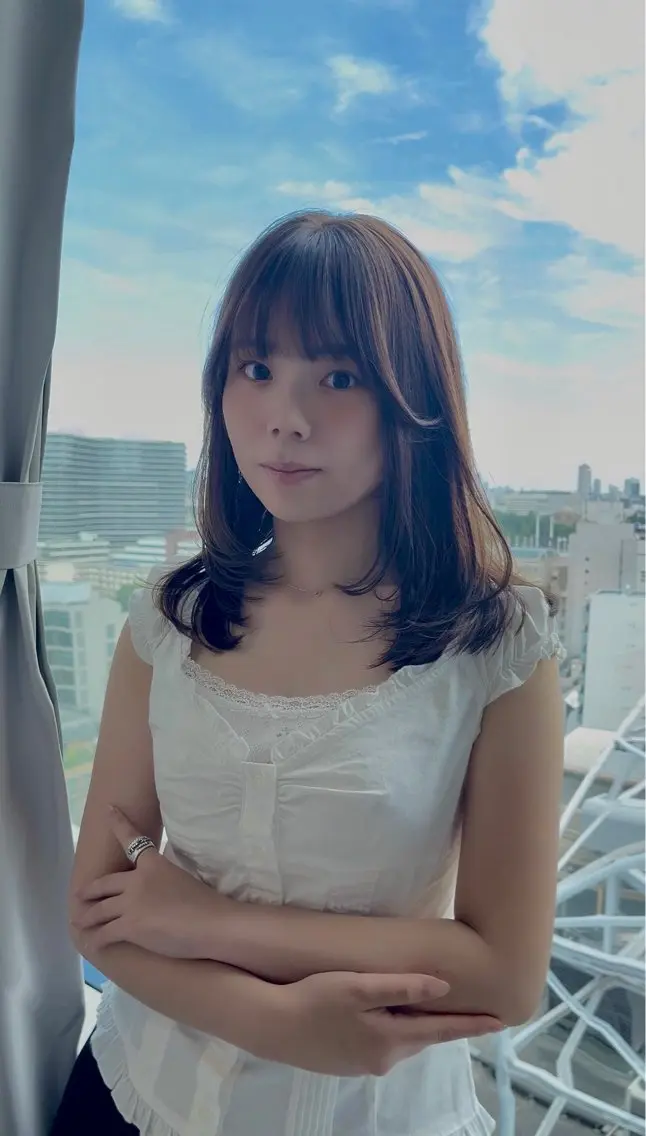 ミディアム 似合わせ×透明感カラ ーなら🎀マリアのヘアスタイル