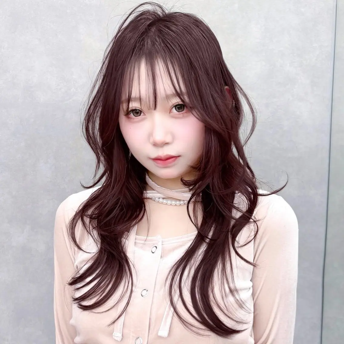 ロング ハッシュカット 韓国レイヤー／似合わ せ／nazuna🩵のヘアスタイル