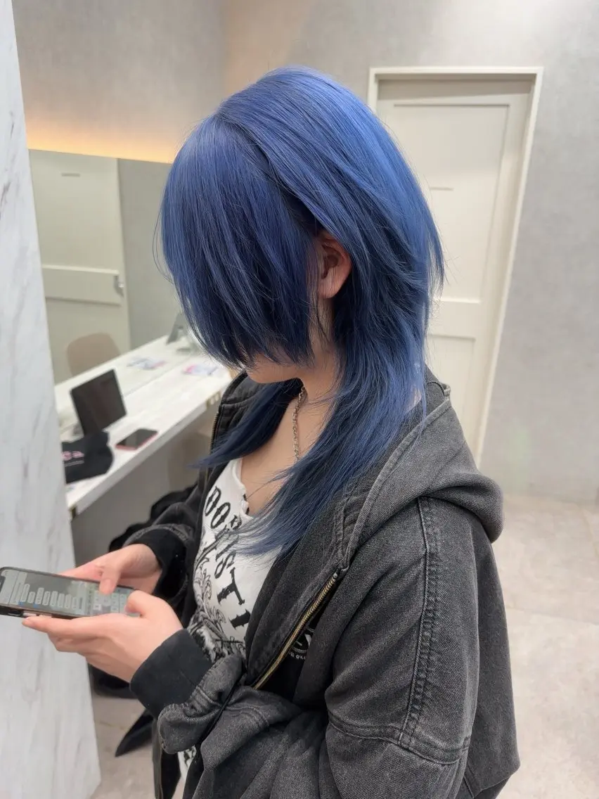 ミディアム カラー ヘアアレンジ ヘアカラー トリートメント 天神/ブリーチ/ ブリーチなしカラーのヘアスタイル