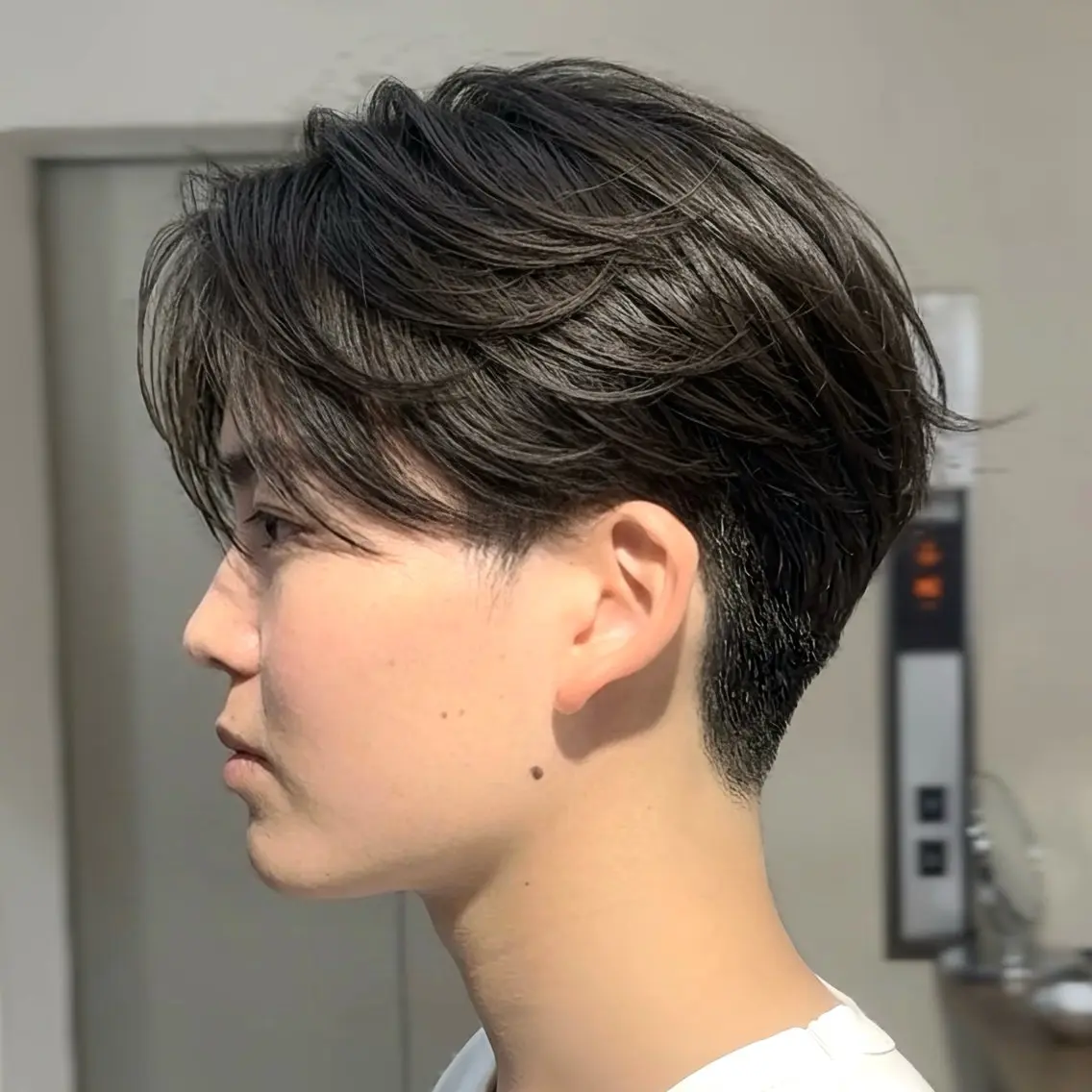 ショート パーマ メンズ カルマパーマ メンズパーマ カット パーマ メンズ/ダウンパーマ カルマパーマ/桑本のヘアスタイル