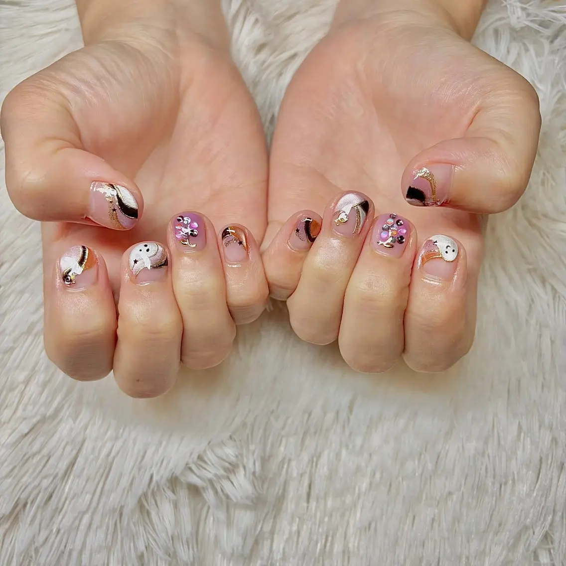 ネイル ハロウィン bellnails HARUKAのネイルデザイン