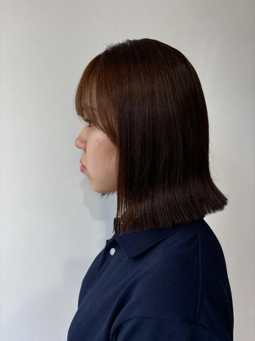 ミディアム ボブ 瀬戸 杏珠のヘアスタイル