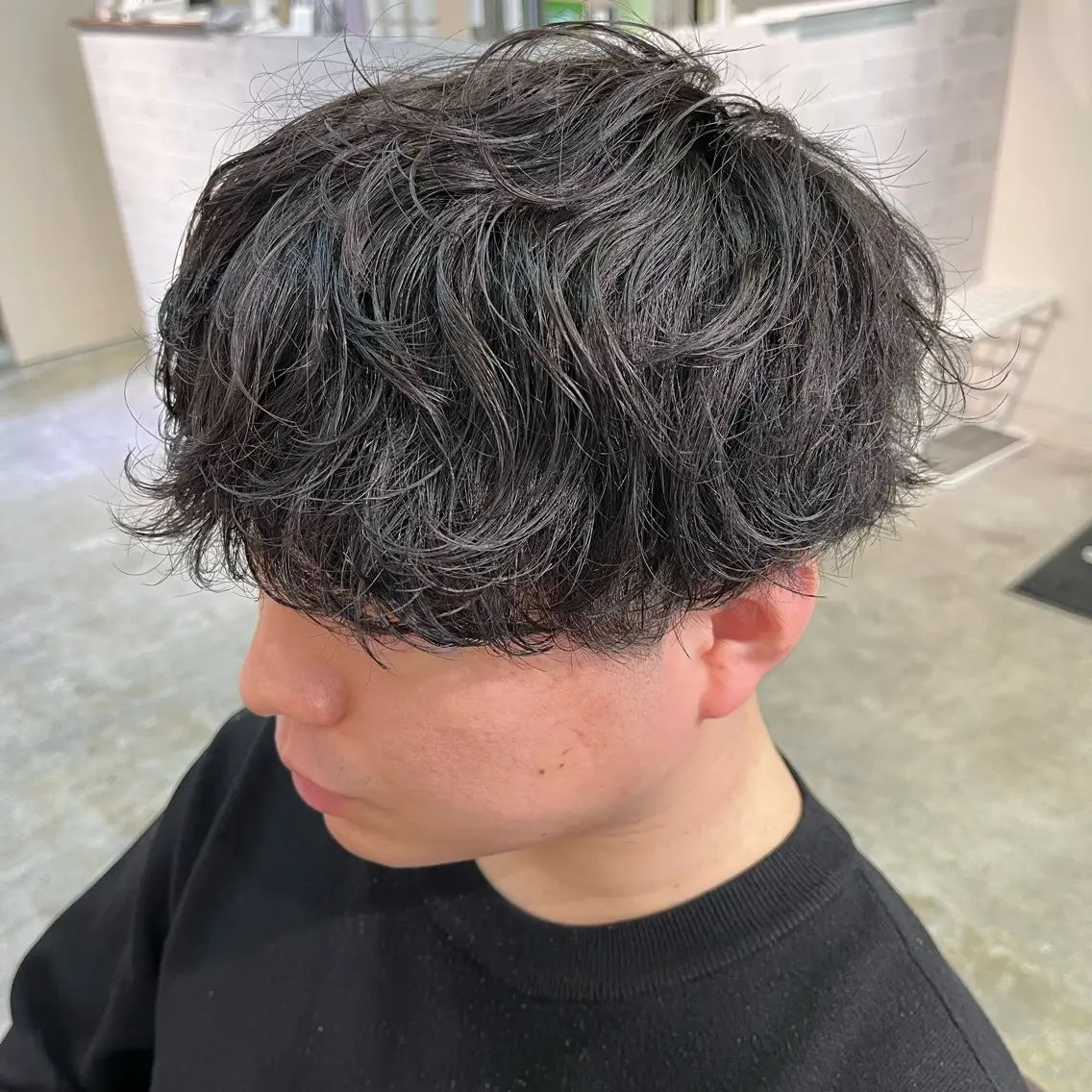 メンズ カット パーマ フェザーパーマ🌙 毛流れ yuzukiのヘアスタイル