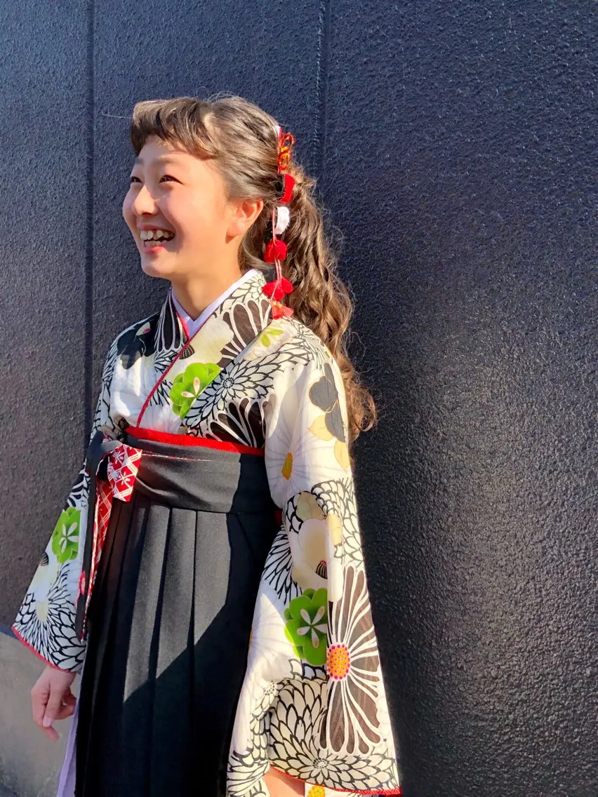 ロング ヘアアレンジ キッズ 子どものヘアアレンジ 卒業式のヘアスタイル 原田 慎吾のヘアスタイル