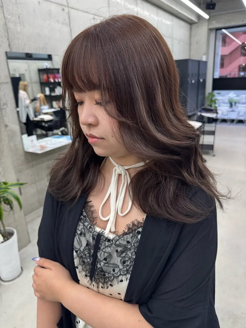 カラー ヘアカラー Asami／名古屋／ ハイトーン／デザインのヘアスタイル