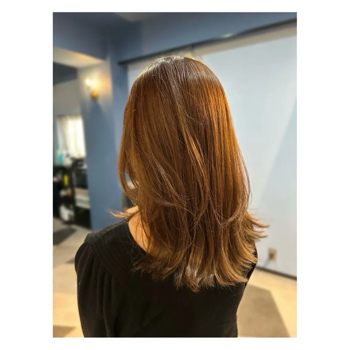 セミロング カラー カット ヘアカラー トリートメント 中野 誠子のヘアスタイル