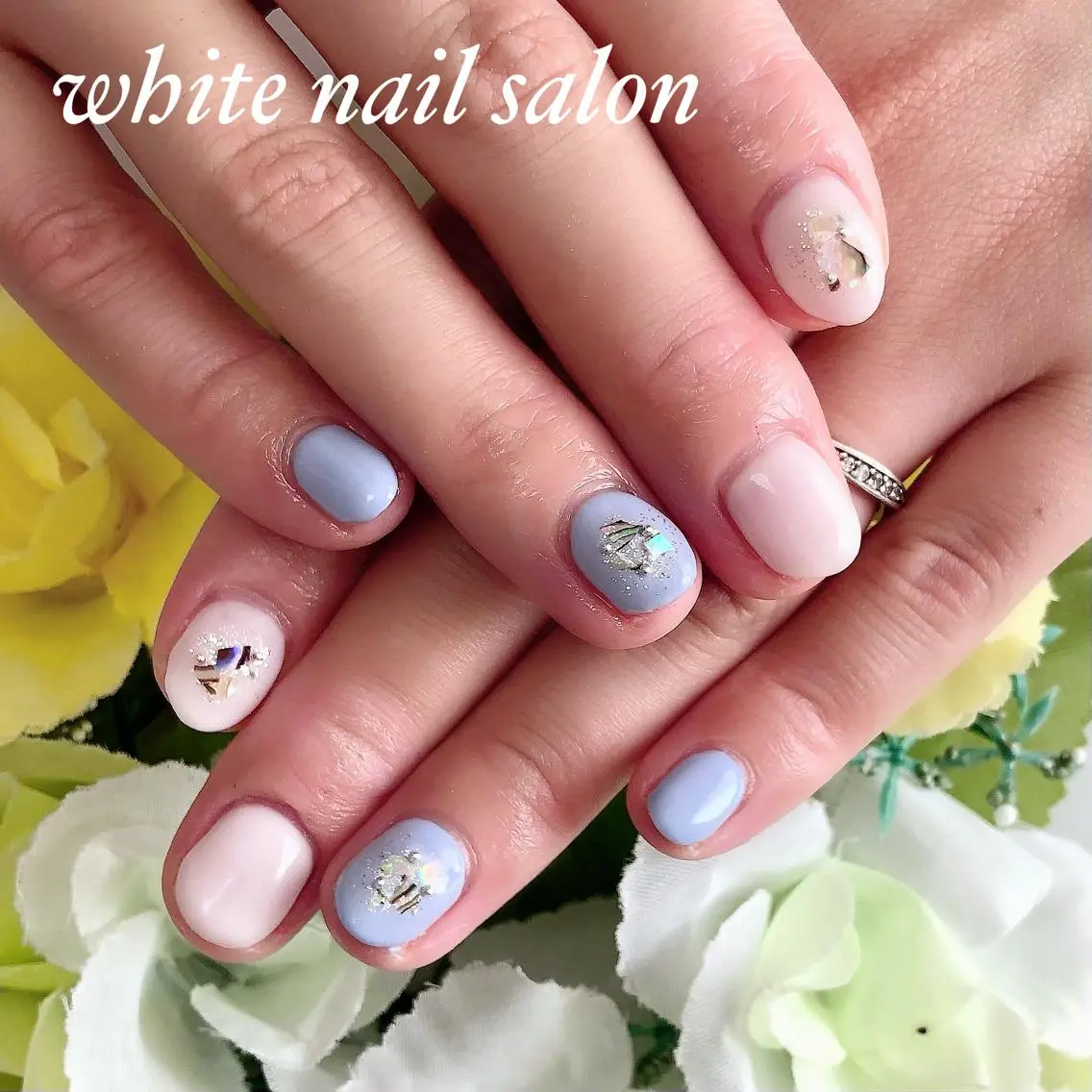 ネイル アートネイル フレンチネイル ジェルネイル ハードジェル 持ち込み ハンドネイル white nail salonのネイルデザイン