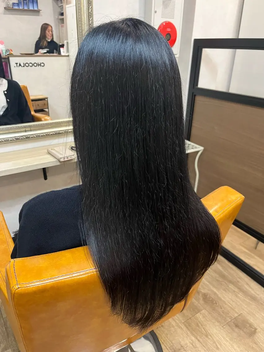 カラー 黒髪 ナチュラルブラック 🎀 MIYUKIのヘアスタイル
