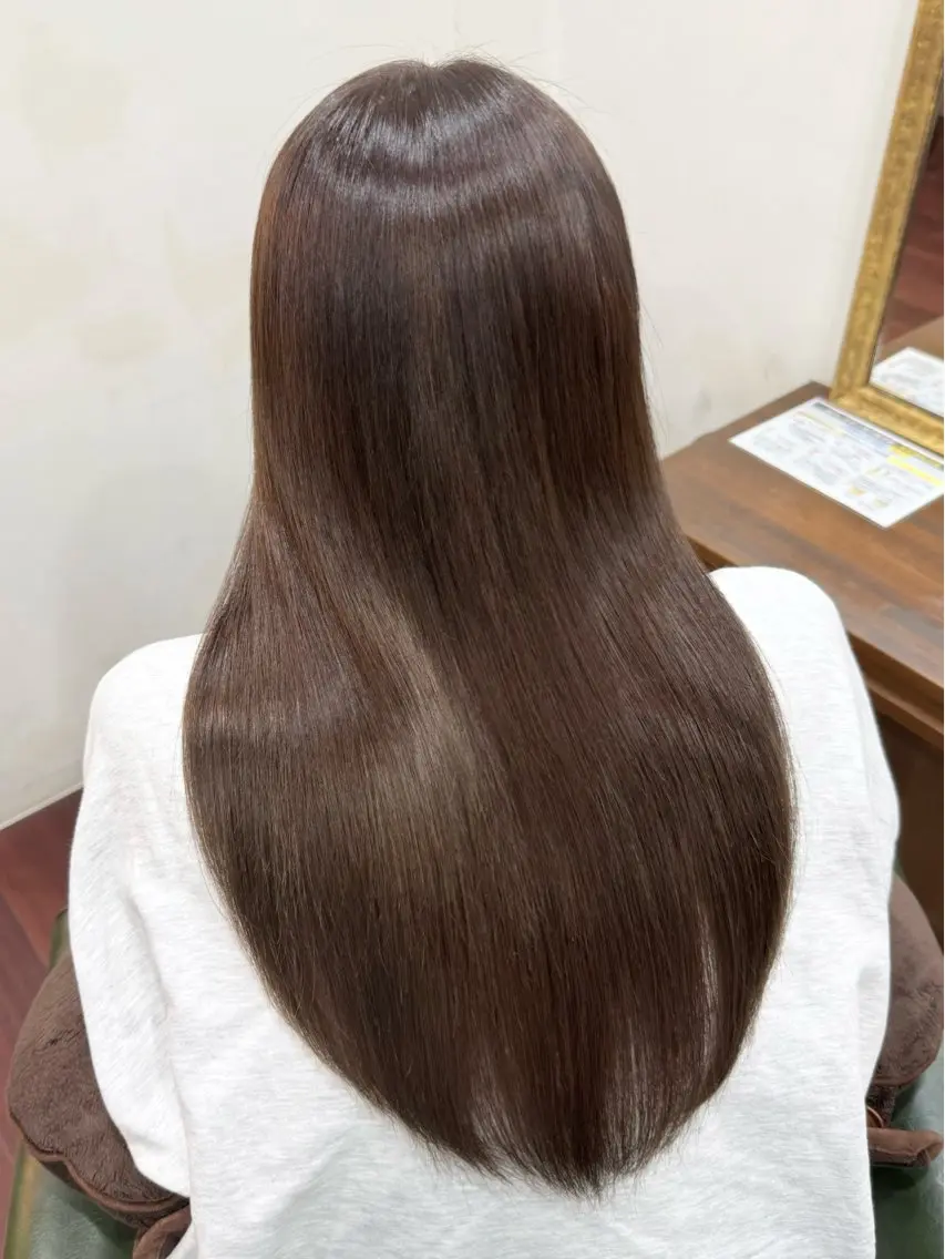 ロング カラー パーマ 木村 蓮のヘアスタイル