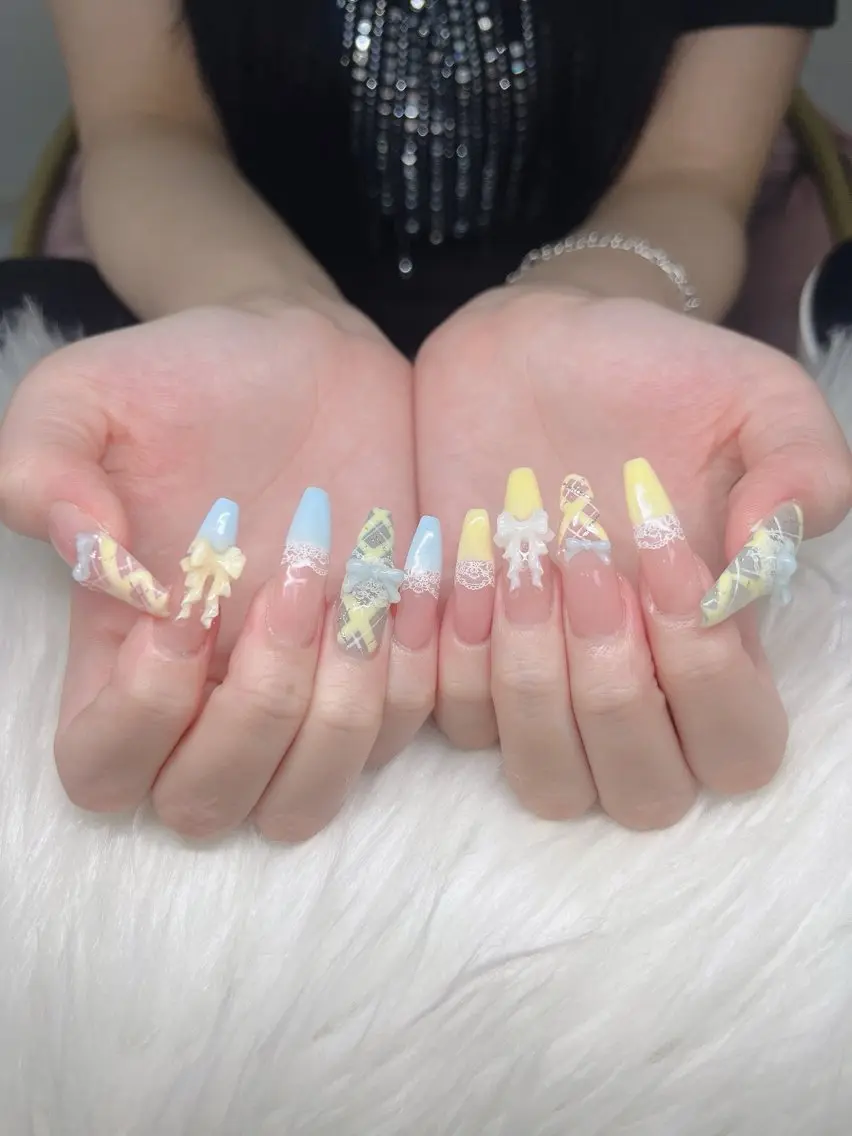 ネイル ハンドネイル Lee Nails チップ長さだし専門店のネイルデザイン