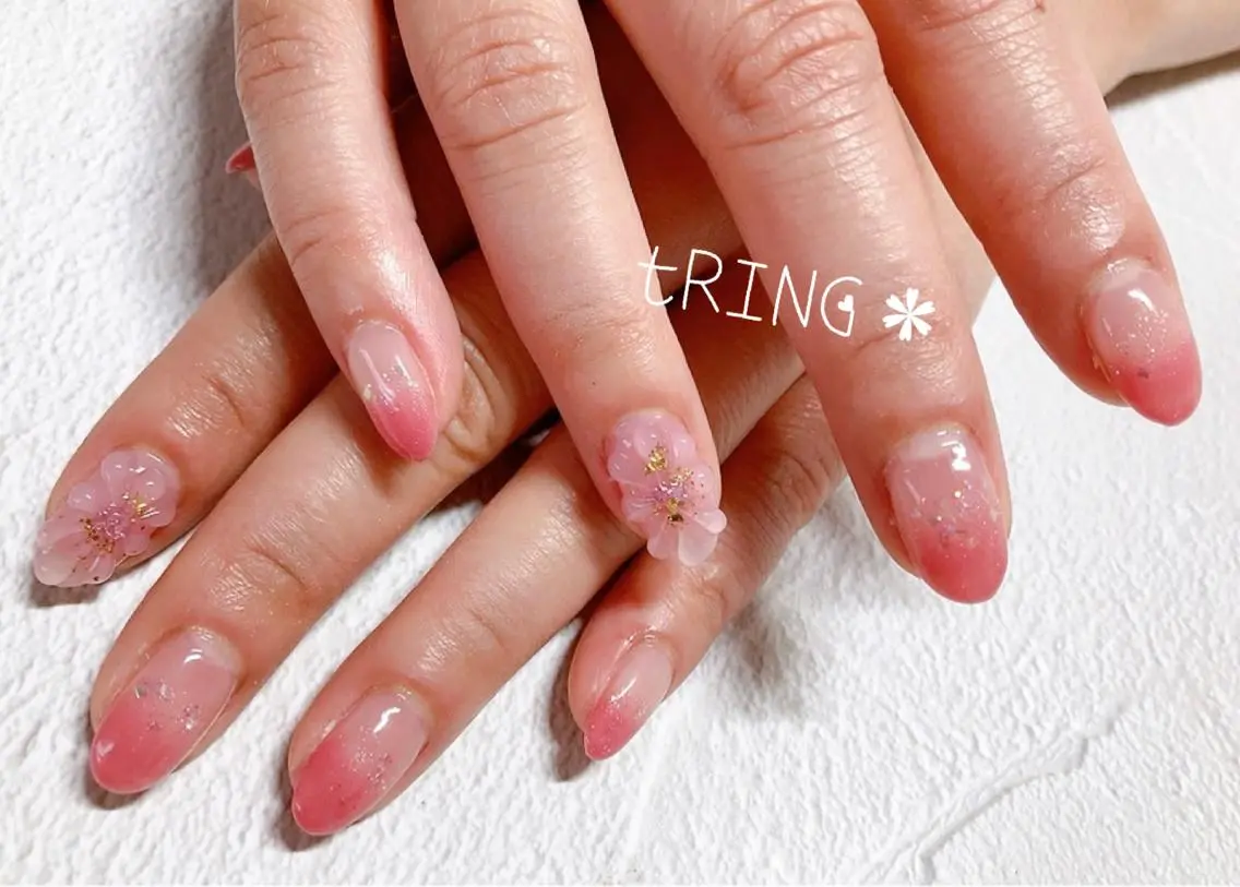 ネイル ハンドネイル tRING* しいの木台のネイルデザイン