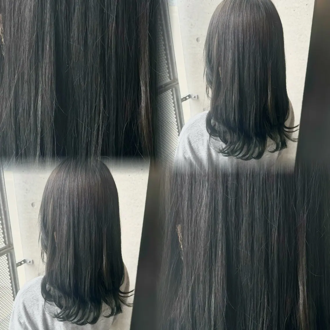 セミロング カラー 髙橋 李里亜のヘアスタイル