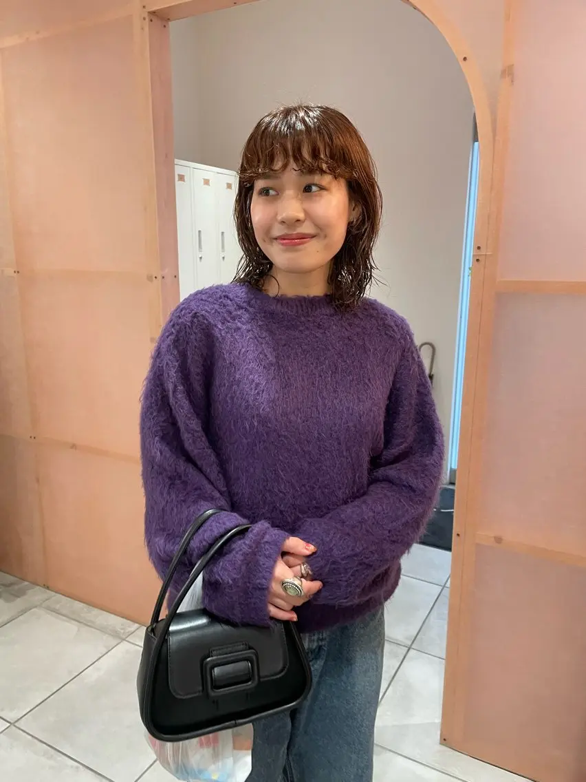 ミディアム パーマ 前原  千尋のヘアスタイル