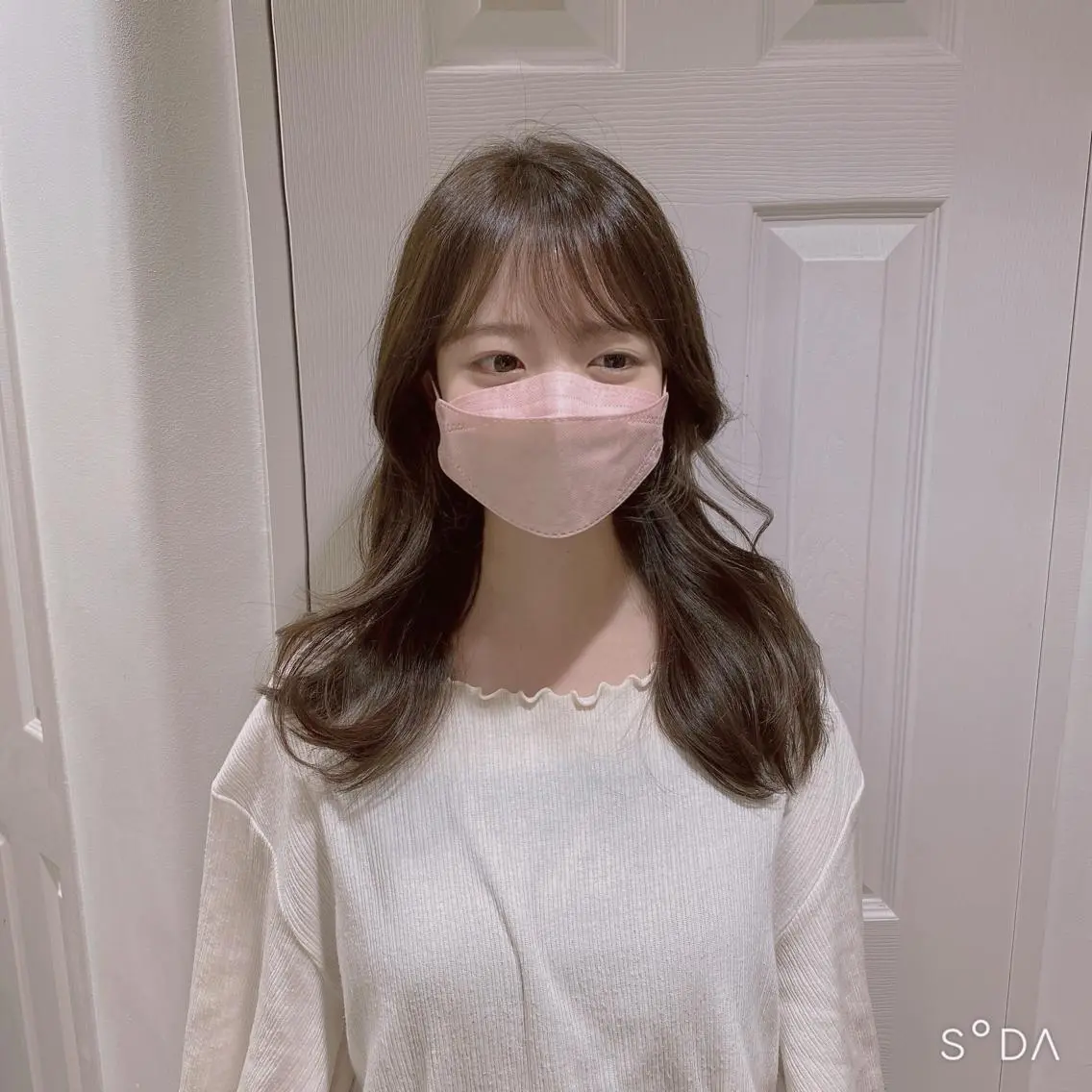 セミロング パーソナルカラー lapiax阿部のヘアスタイル