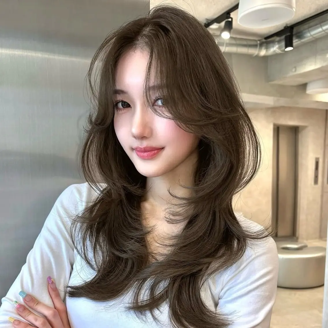 ロング SHUN/ レイヤーカットのヘアスタイル