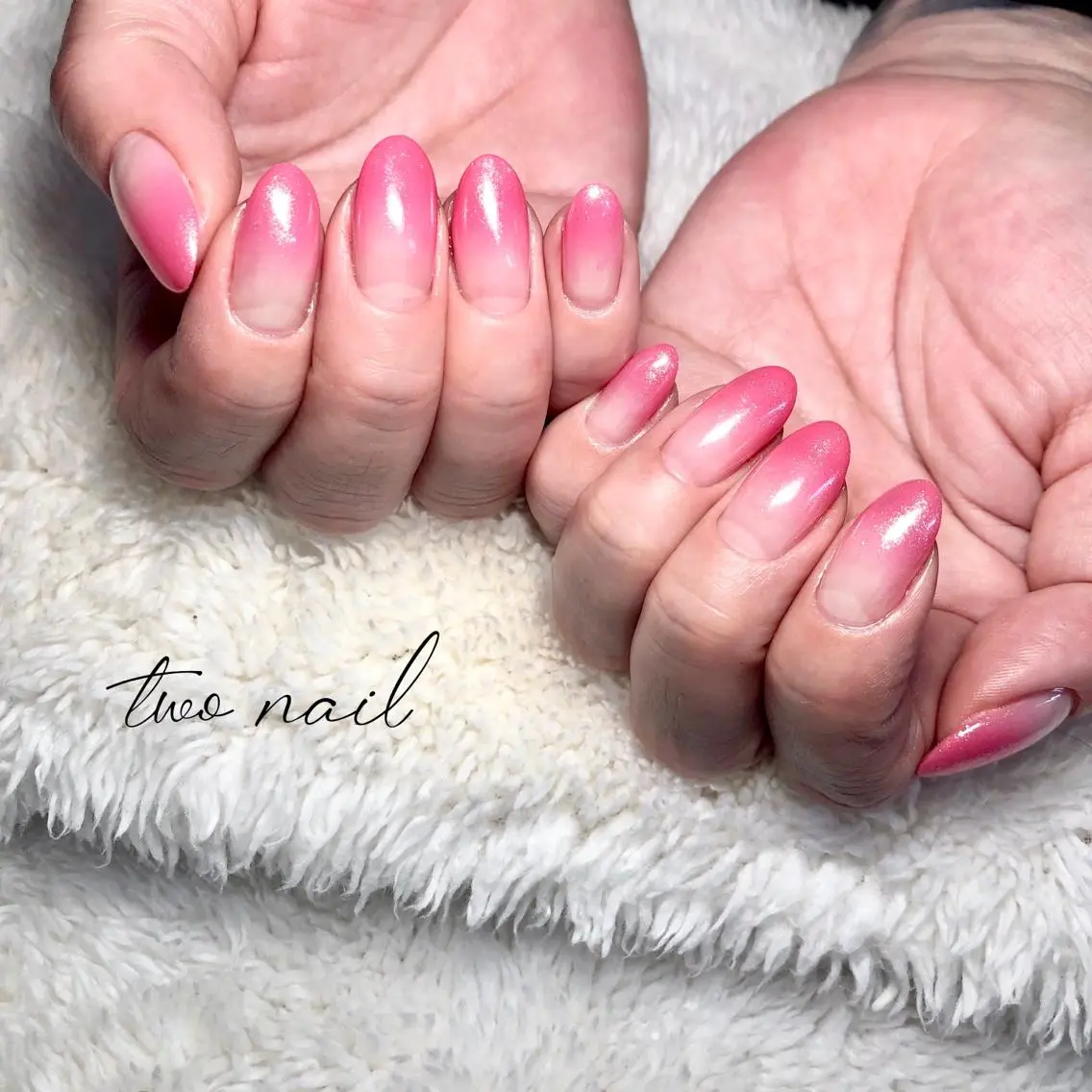 ネイル アートネイル フットネイル ハート ニュアンスネイル ホワイト ハンドネイル two nailのネイルデザイン