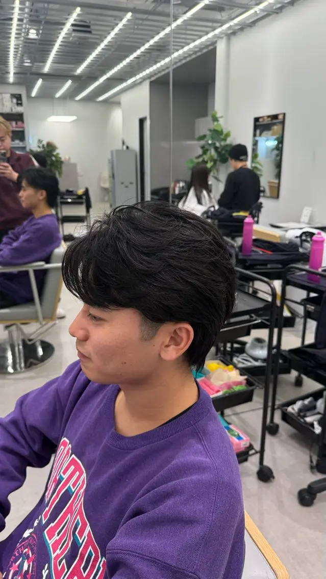 メンズ フェザーパーマ メンズパーマ Joule大分 メンズ特化植木永遠のヘアスタイル