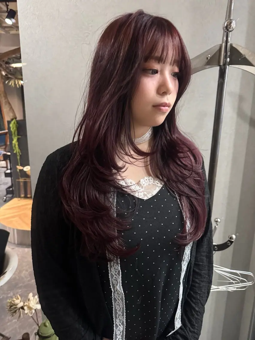 ミディアム カラー パーマ ヘアアレンジ メンズ ヘアカラー 心斎橋美容室 Junのヘアスタイル