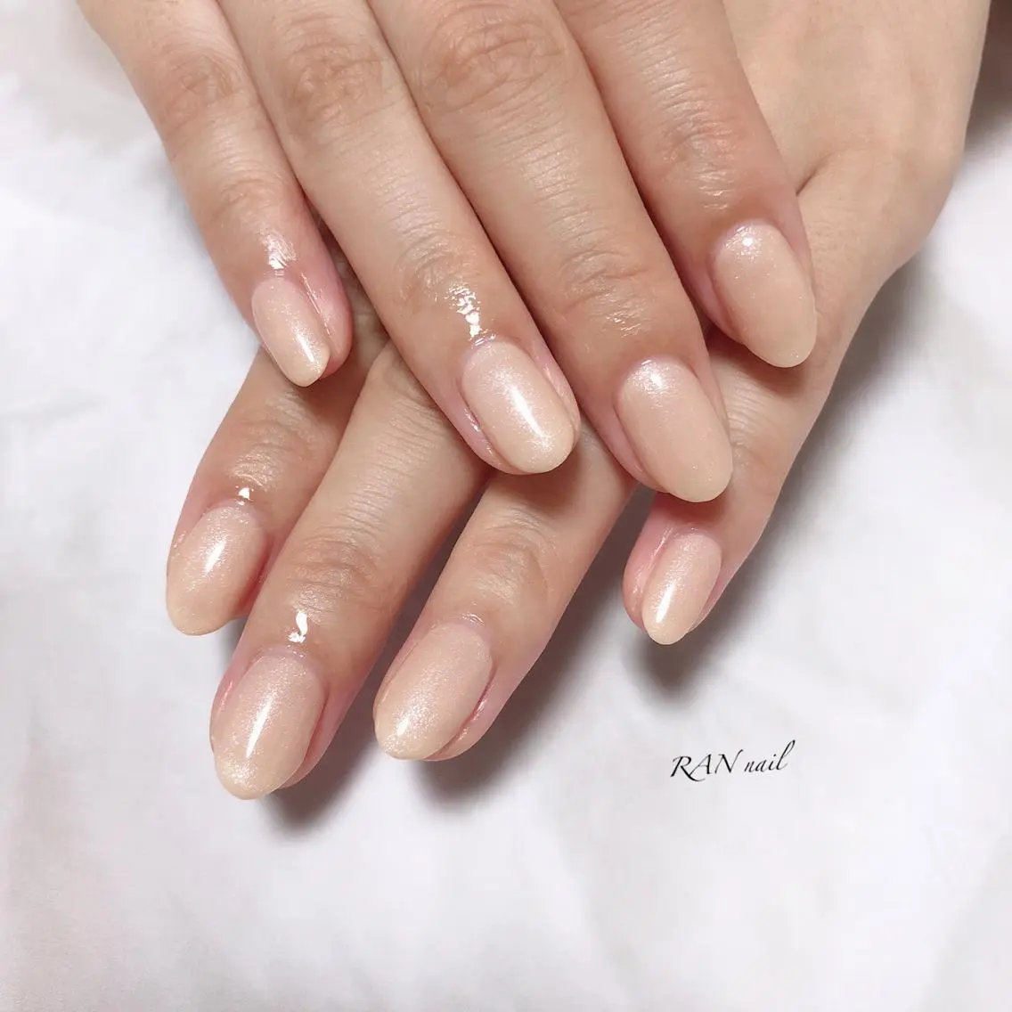 ネイル キラキラネイル ラメ(グリッター) オフィスネイル ワンカラーネイル 春ネイル ハンドネイル フットネイル RAN nailのネイルデザイン