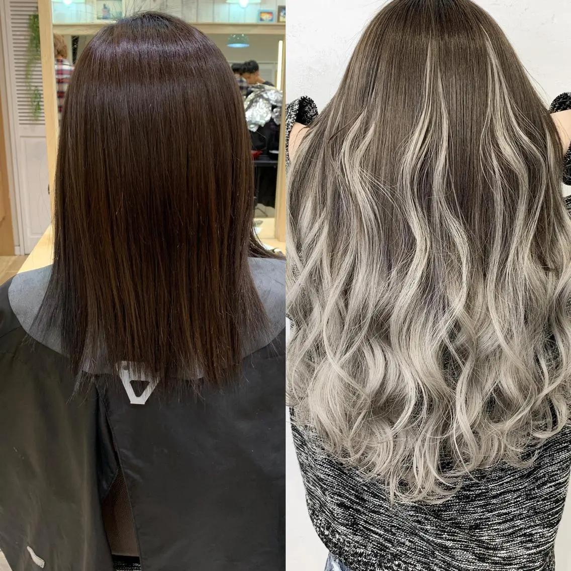 ロング カラー ヘアアレンジ エクステ TATSUYA アートディレクターのヘアスタイル