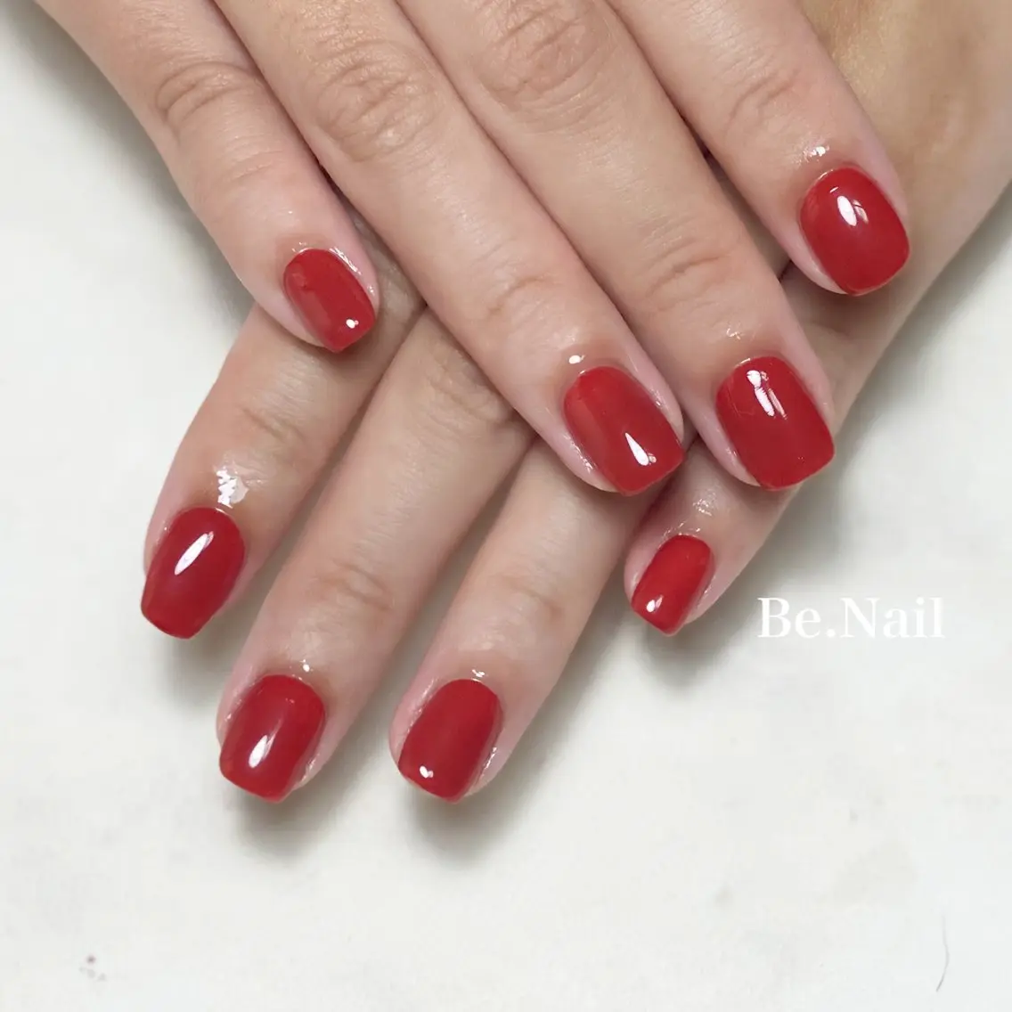 ネイル ジェルネイル ワンカラーネイル ショートネイル シンプルネイル Be. Nailのネイルデザイン