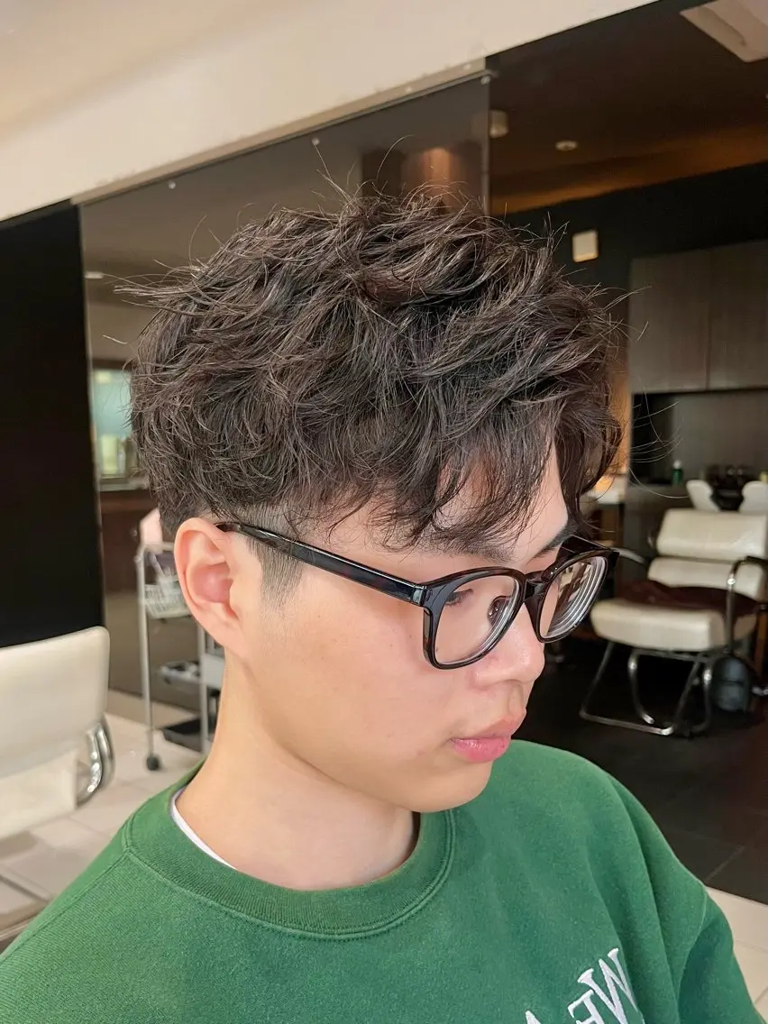 ショート パーマ メンズ 【パーマ特化美容師 】👑Yoshiyaのヘアスタイル