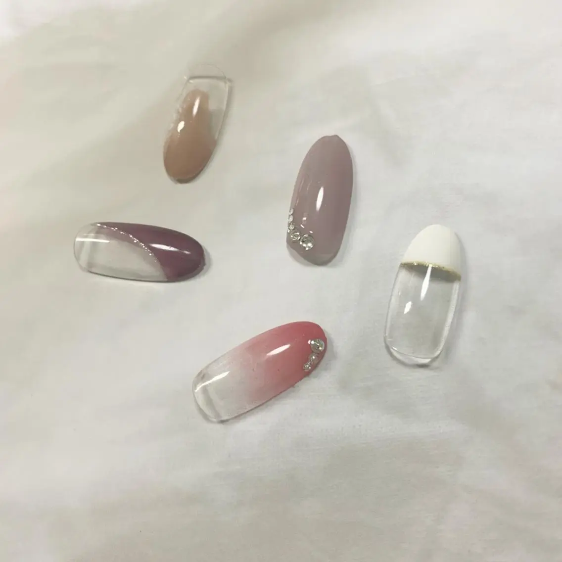 ネイル フレンチネイル グラデーション ワンカラーネイル ハンドネイル Lilibeauty salonのネイルデザイン