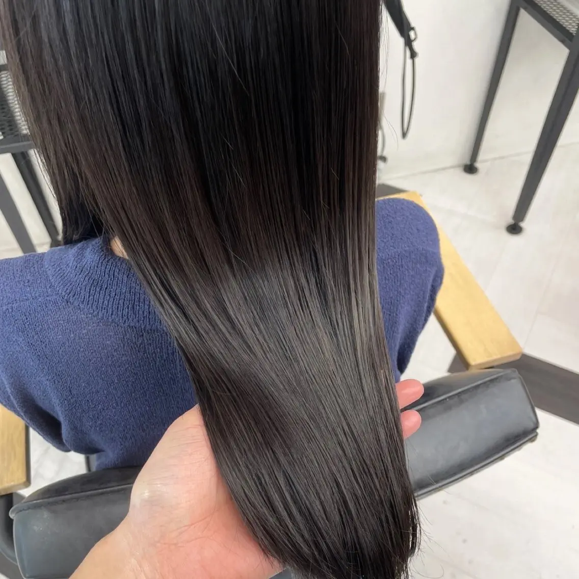 セミロング カラー パーマ ヘアアレンジ メンズ 髪質改善 トリートメント 酸性ストレート ストレートパーマ mona/ ストレートスタイル✨のヘアスタイル
