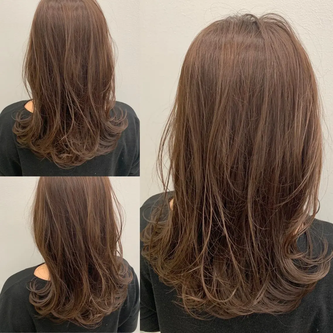 セミロング カラー ヘアアレンジ ベージュカラー 透明感カラー ハイライトカラー オリーブカラー ハイライト ヘアカラー トリートメント パーマモデル募集中 ✨Ukyoのヘアスタイル