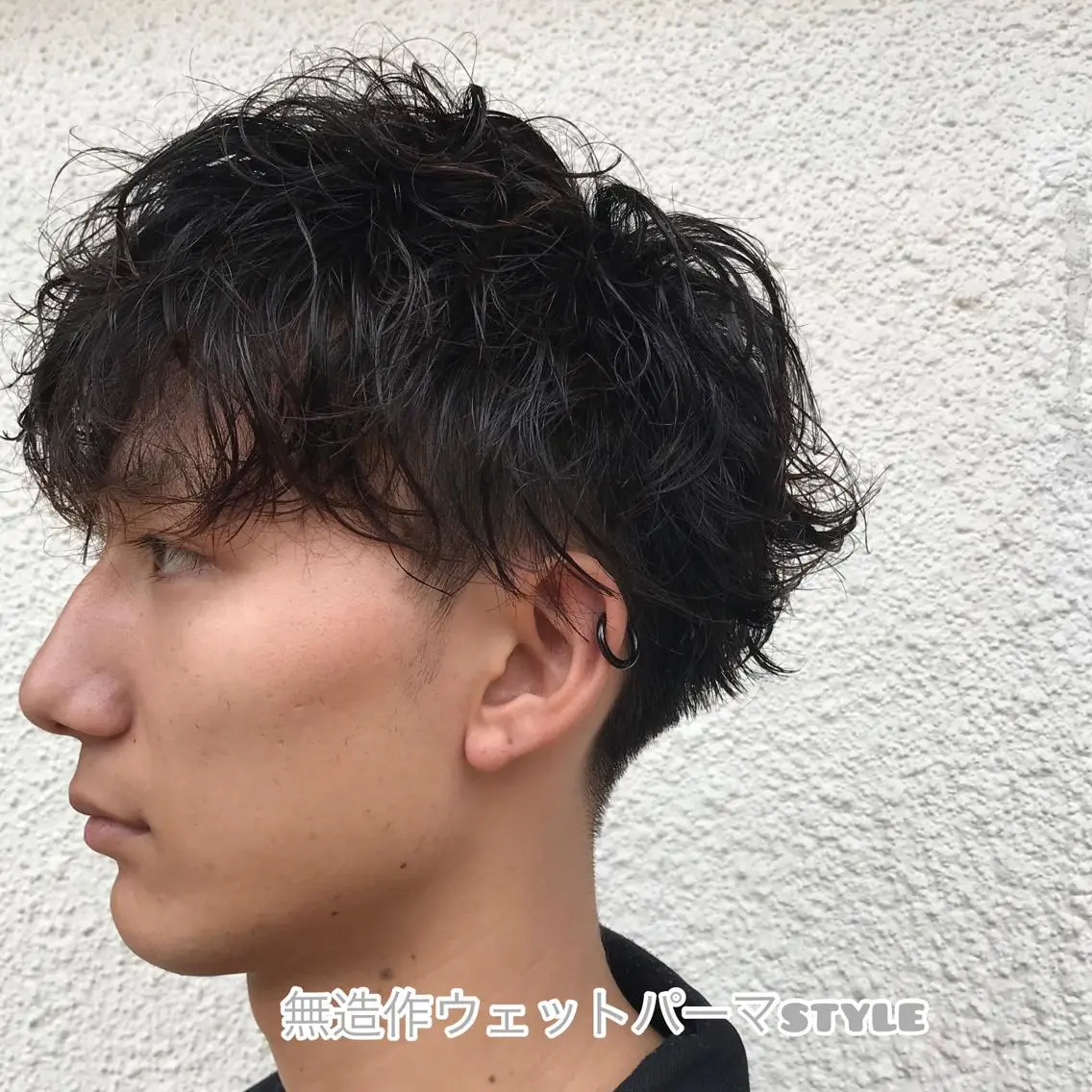 ショート カラー パーマ メンズ ニュアンスパーマ/ レイヤー/茶屋町のヘアスタイル