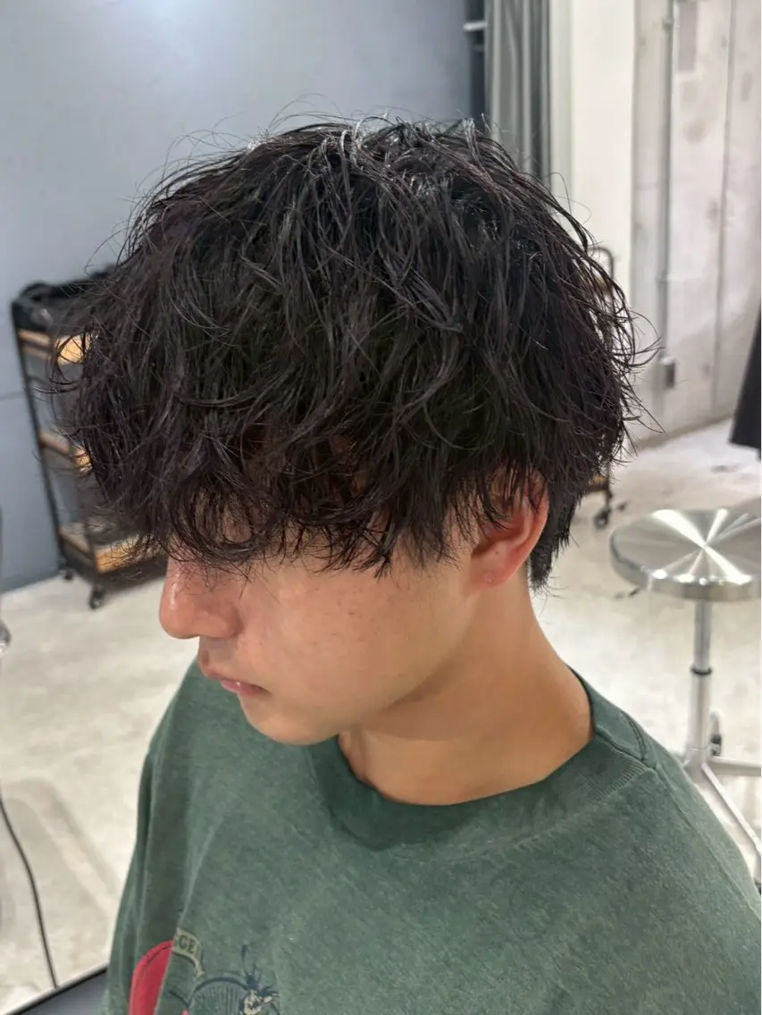 ショート パーマ メンズ 本日空あり 枚方徒歩1分HYPEのヘアスタイル