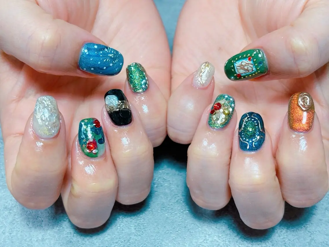 ネイル アートネイル オーロラネイル チークネイル 桜ネイル フラッシュネイル ハンドネイル ハンドケア 💫ゆか_ Nailartistのネイルデザイン