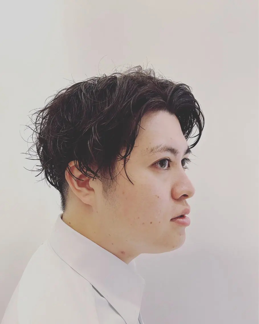 メンズ カット 🎸メンズ朝ラク！ パーマ特化ren🎸のヘアスタイル