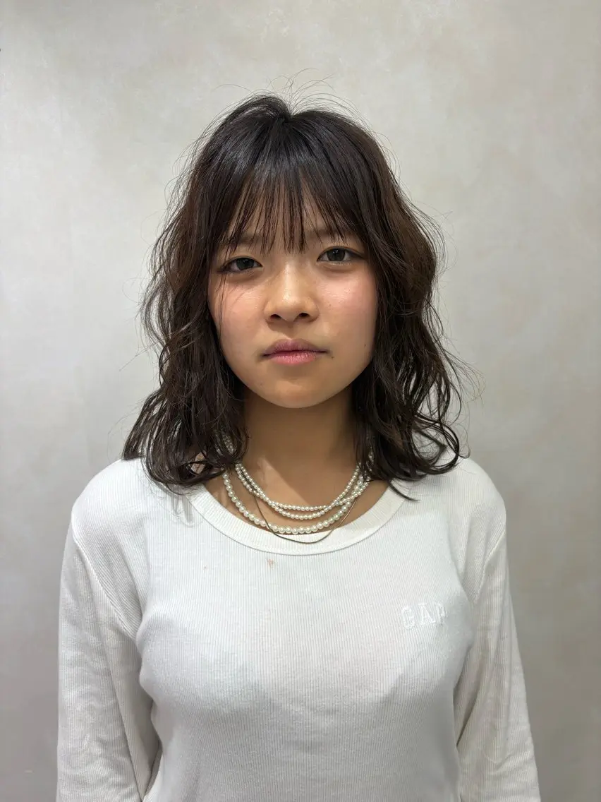 ミディアム ヘアカラー 透明感オリーブ🫒/ 赤み消し/ヒロのヘアスタイル