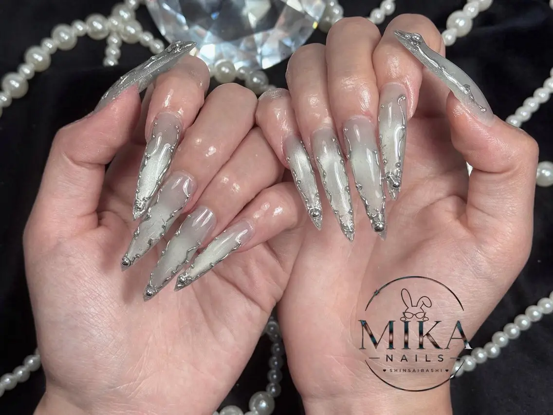 ネイル アートネイル チークネイル ドット フットネイル フレンチネイル ハンドネイル KIMU MIKA.NAILのネイルデザイン