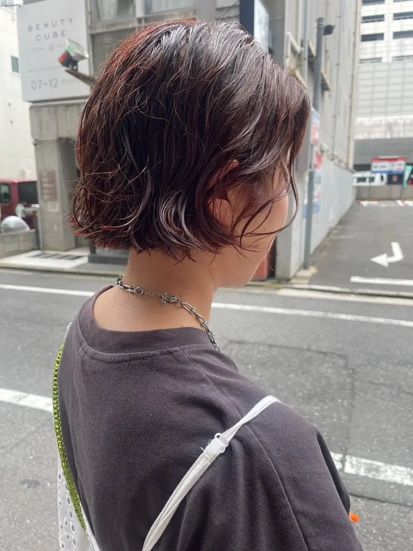 ショート パーマ カット パーマ ayane⭐️ボブ・ ショート・パーマのヘアスタイル