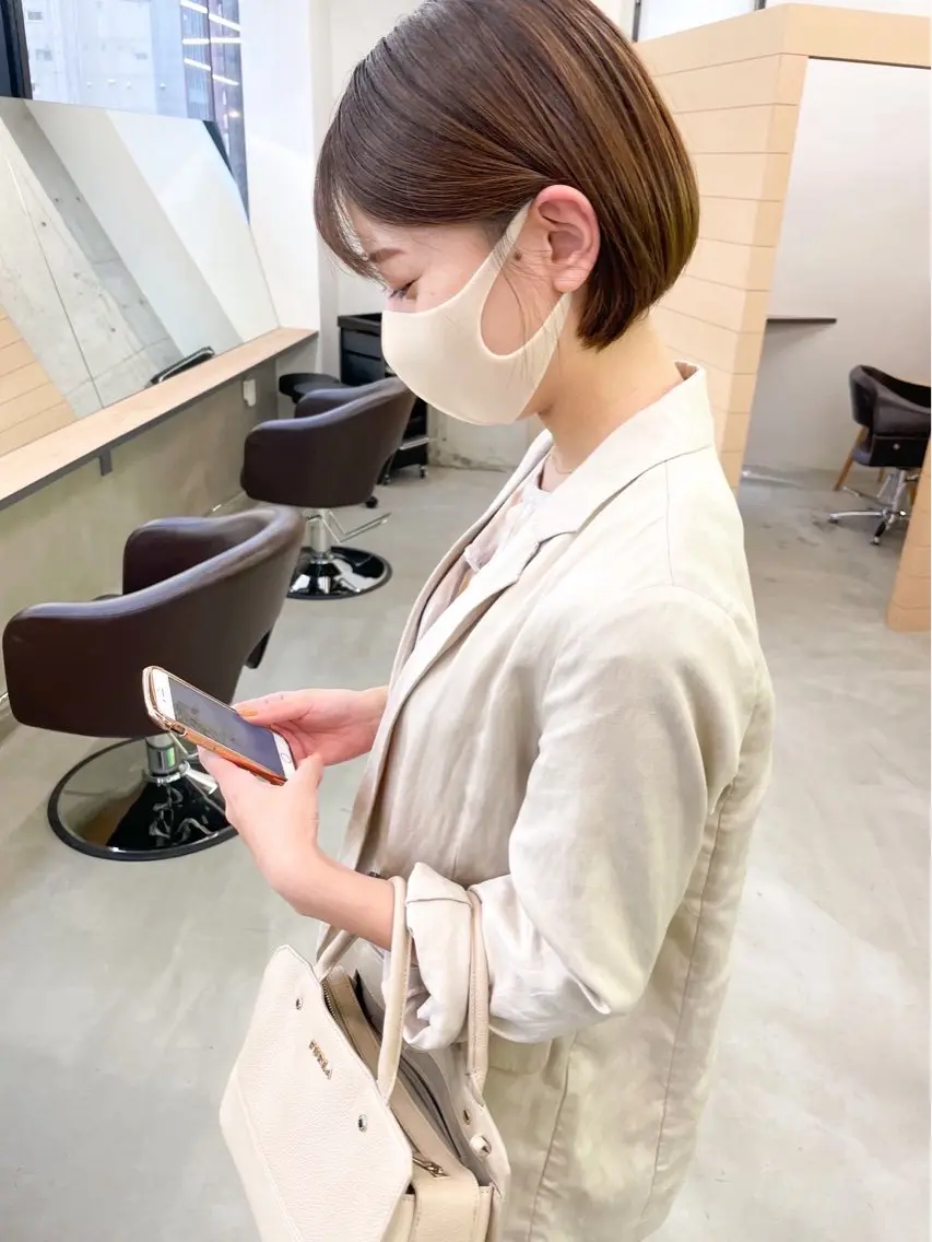 ショート ショートボブ ボブ ショートヘア HAKU 津久野のヘアスタイル