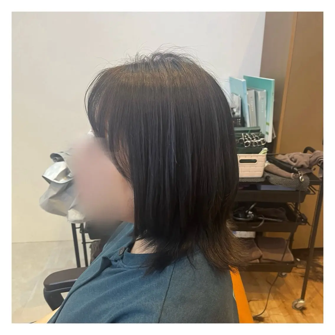 ミディアム ハイライト 北上 春華のヘアスタイル