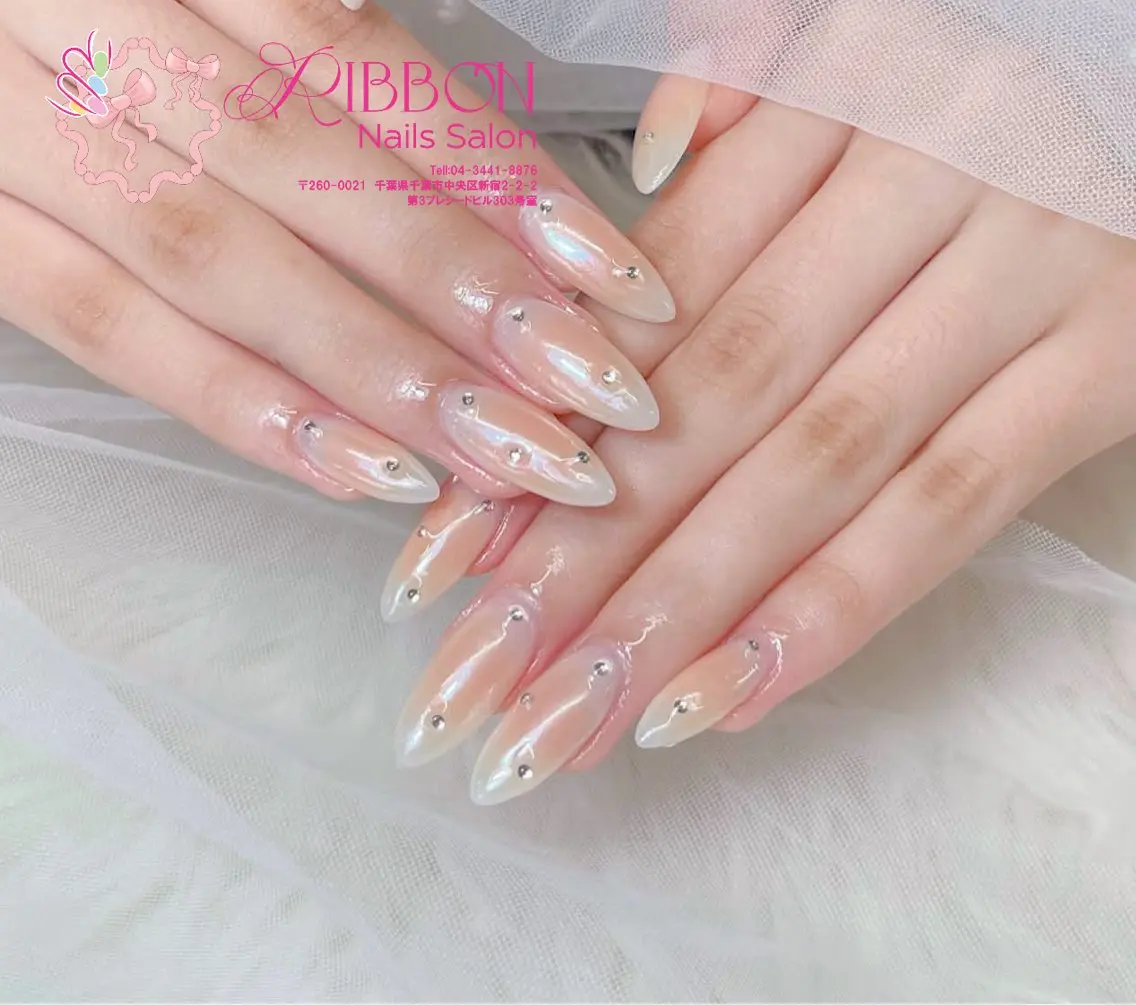 ネイル フットネイル フレンチネイル ジェルネイル マグネットネイル 持ち込み ハンドネイル Ribbonnail salonのネイルデザイン