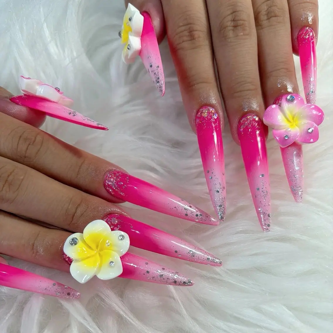 ネイル チークネイル 長さ出し フラッシュネイル フレンチネイル グラデーション ハンドネイル Lenie Nail Salonのネイルデザイン