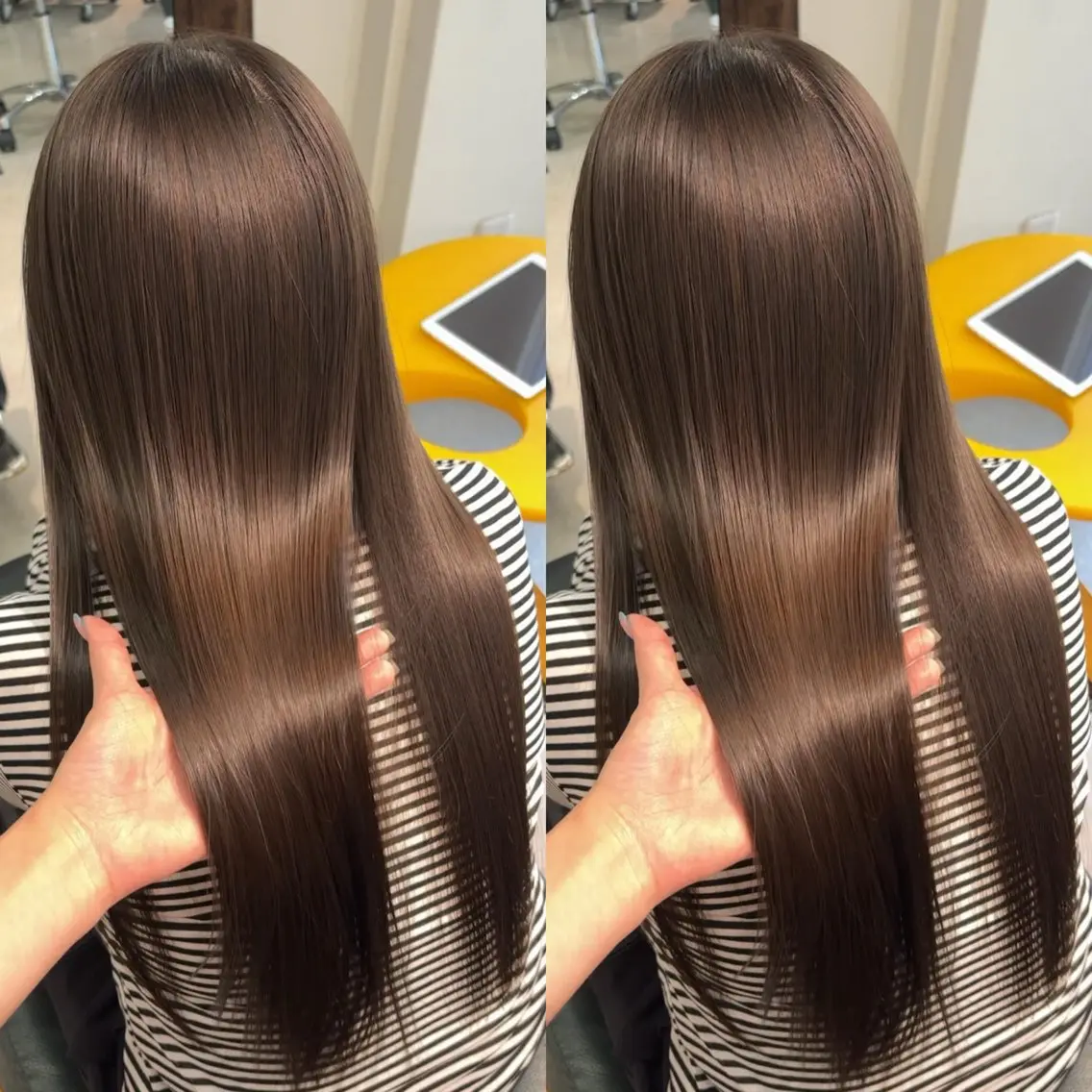 ロング カラー トリートメント ヘアカラー なんば、心斎橋🍓 ハイトーンnicoのヘアスタイル