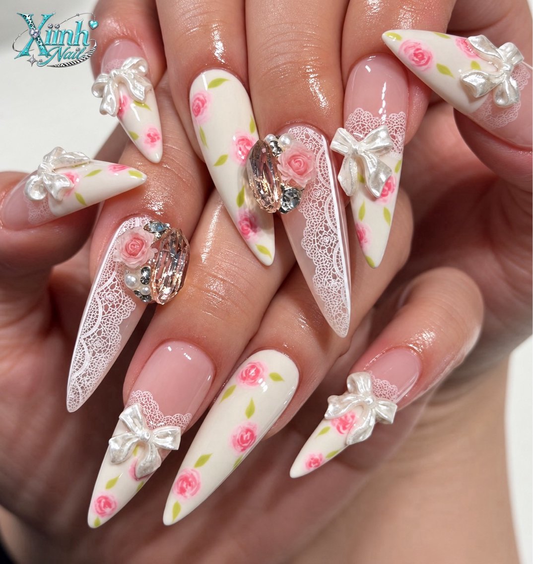 ネイル チークネイル 桜ネイル 長さ出し フットネイル ジェルネイル ハンドネイル XIINH NAIL SALONのネイルデザイン