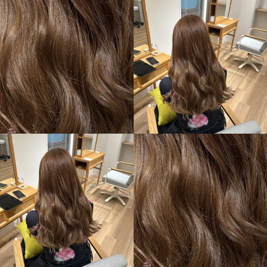ロング カラー ベージュカラー ブリーチ 透明感カラー ダブルカラー ブリーチなしカラー ヘアカラー トリートメント RINNO🌷透明感 カラー/髪質改善のヘアスタイル