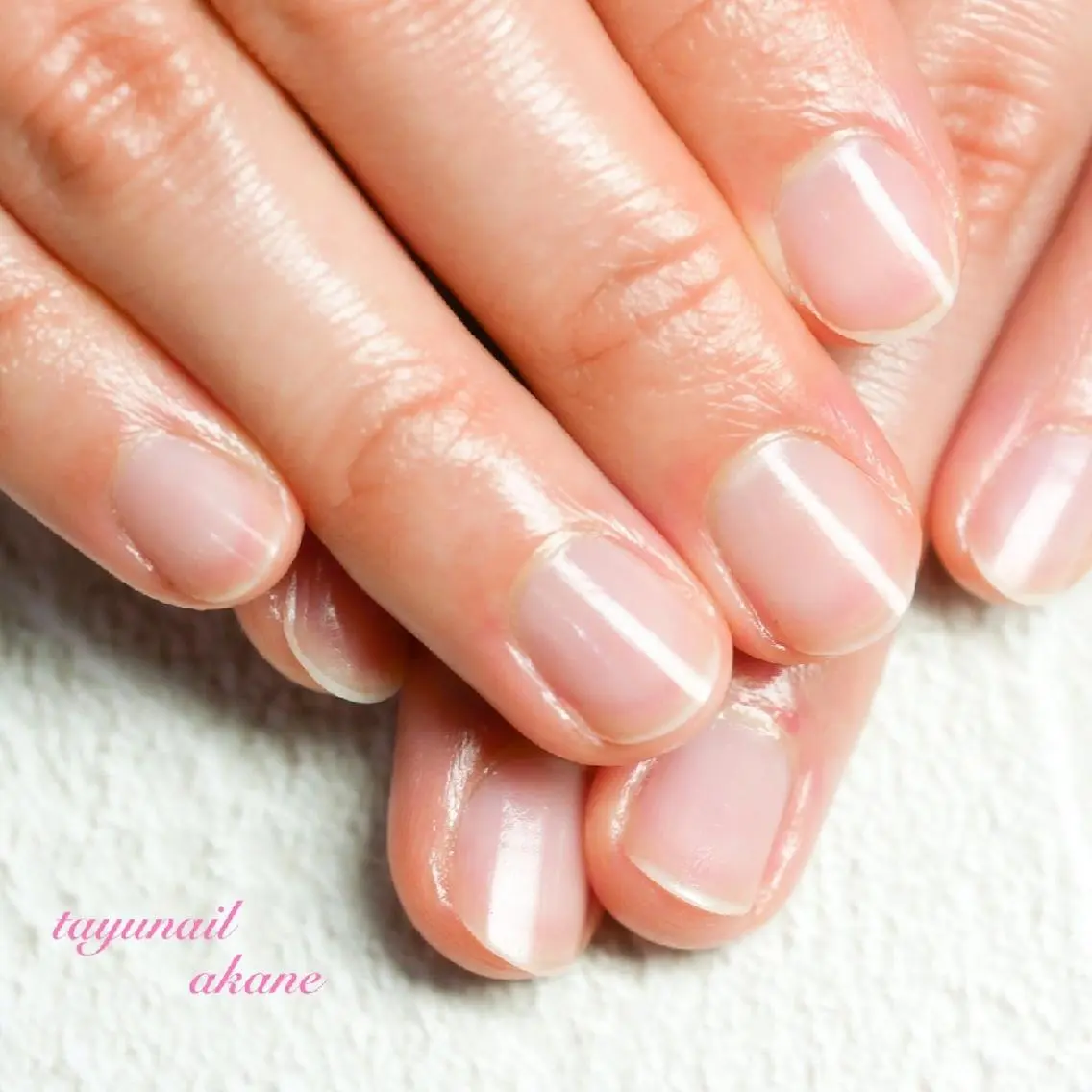 ネイル ブルー ジェルネイル パラジェル ピンク 春ネイル ネイルサロン 【たゆnail】のネイルデザイン