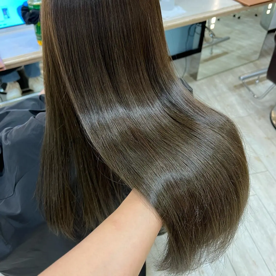 ロング カラー トリートメント ヘアカラー トリートメント サソウ ユリエ🥥のヘアスタイル